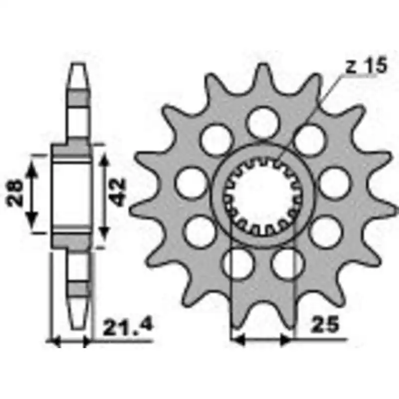 Pignon PBR acier standard 2150 - 525 Offre Limitée