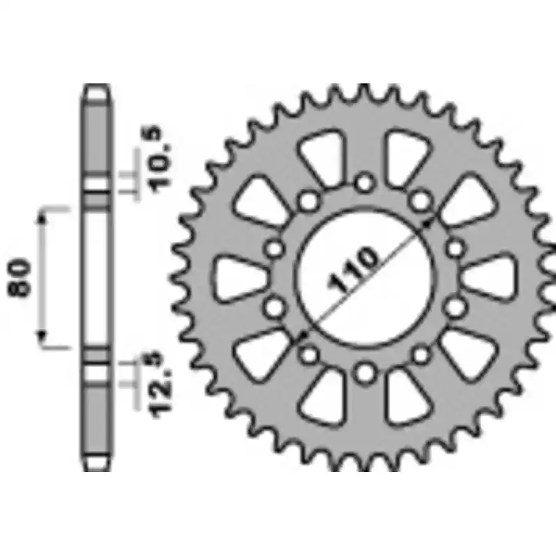 Satisfait Ou Remboursé Pignon PBR acier standard 334 - 520