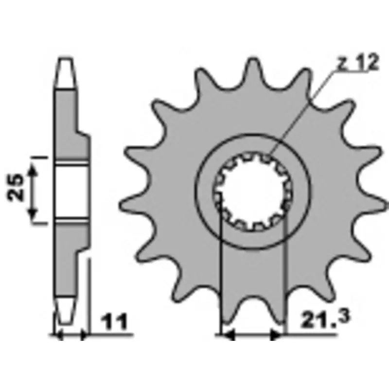 Pignon PBR acier standard 727 - 520 Offre Limitée