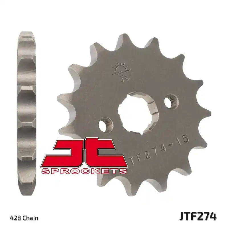 Pignon JT SPROCKETS acier standard 274 – 428 Seulement Aujourd&rsquo;hui