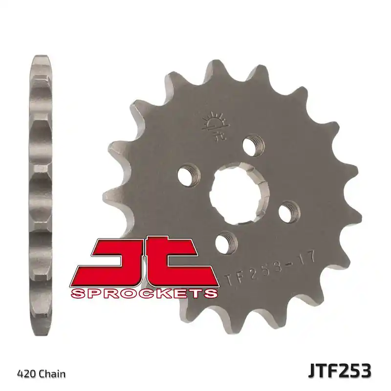 Pignon JT SPROCKETS acier standard 253 – 420 Commander Vite