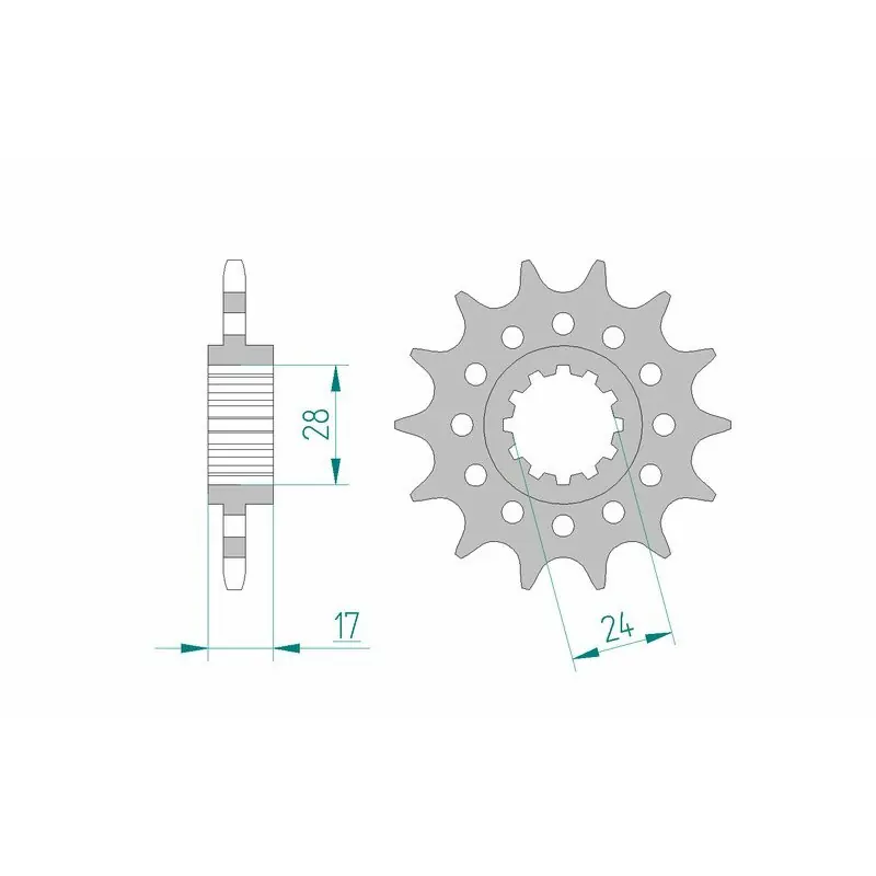 Pignon AFAM acier standard 20511 - 520 Acheter En Ligne