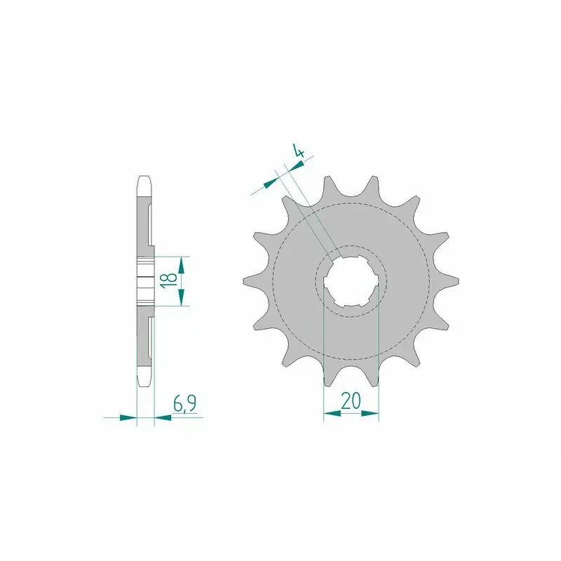 Acheter Direct Pignon AFAM acier standard 20204 – 520