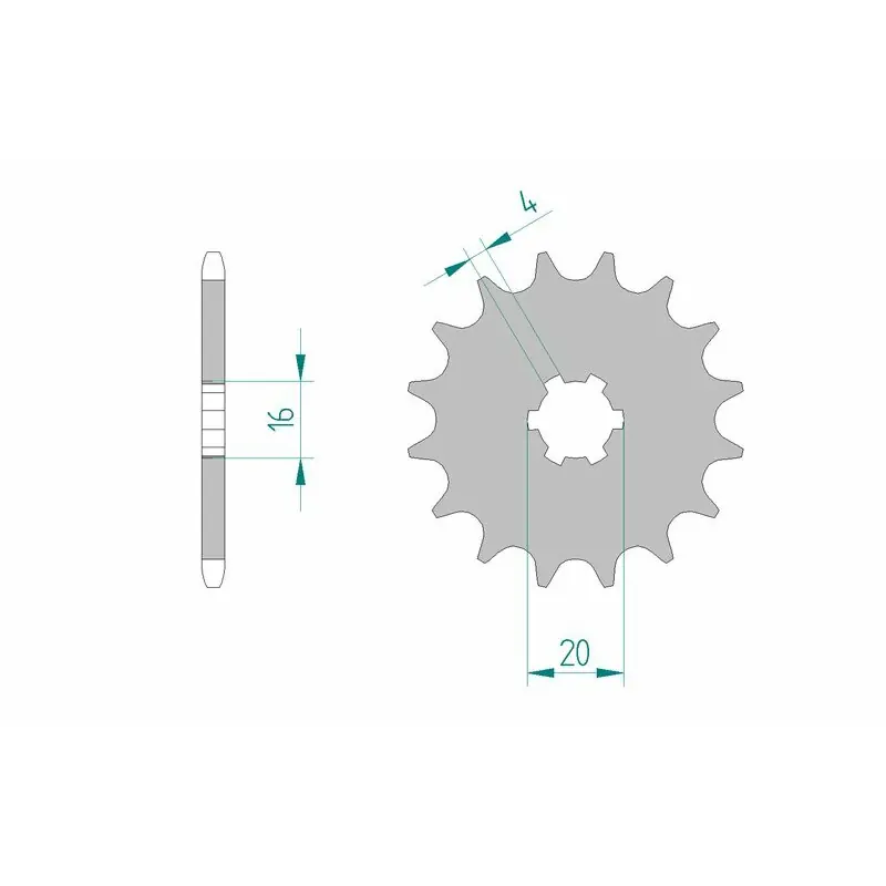 Dernier Modèle Pignon AFAM acier anti-boue 30100 – 420