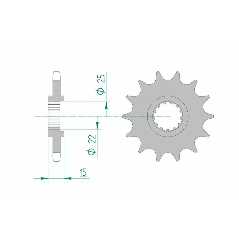 Soldes Pignon AFAM acier standard 24506 – 525