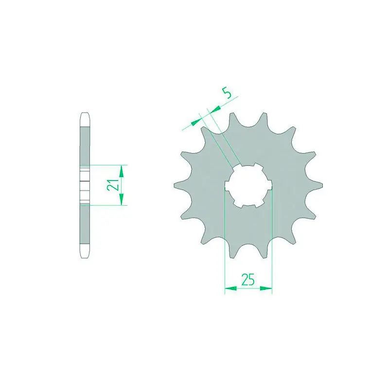 Pignon AFAM acier anti-boue 30300 – 520 Réduction