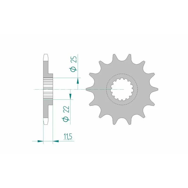 Pignon AFAM acier standard 73303 - 520 Offre Spéciale