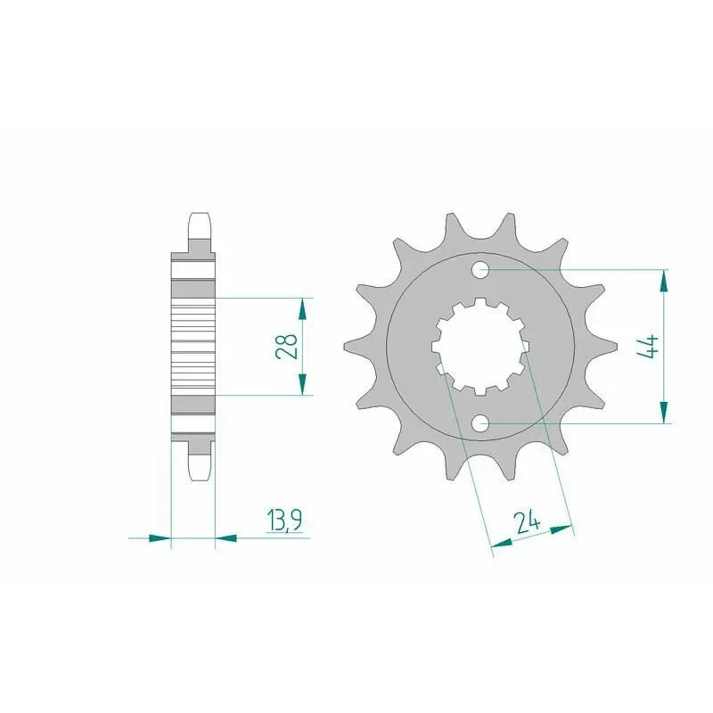 Pignon AFAM acier standard 20606 - 525 Offre Du Jour