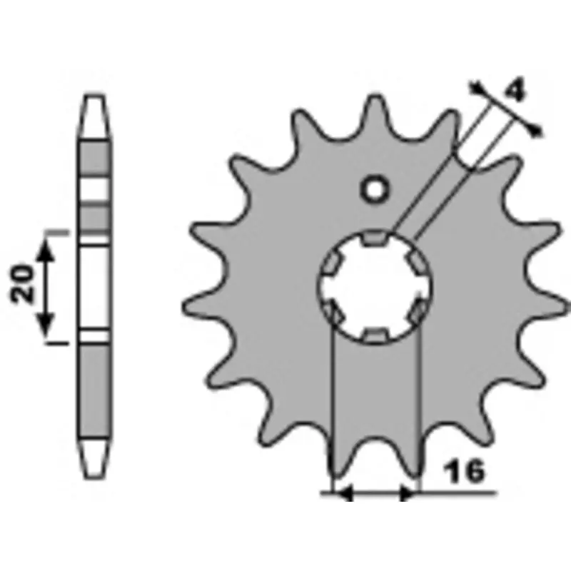 Pignon PBR acier standard 554 – 428 Dernier Modèle