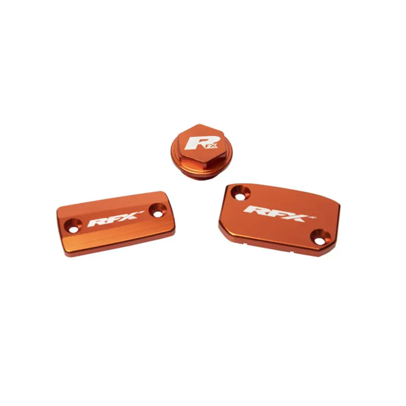 Prix Bas Jeu de bouchons de réservoir RFX Pro (Orange) - KTM SX/SXF (Frein Brembo et embrayage Magura)