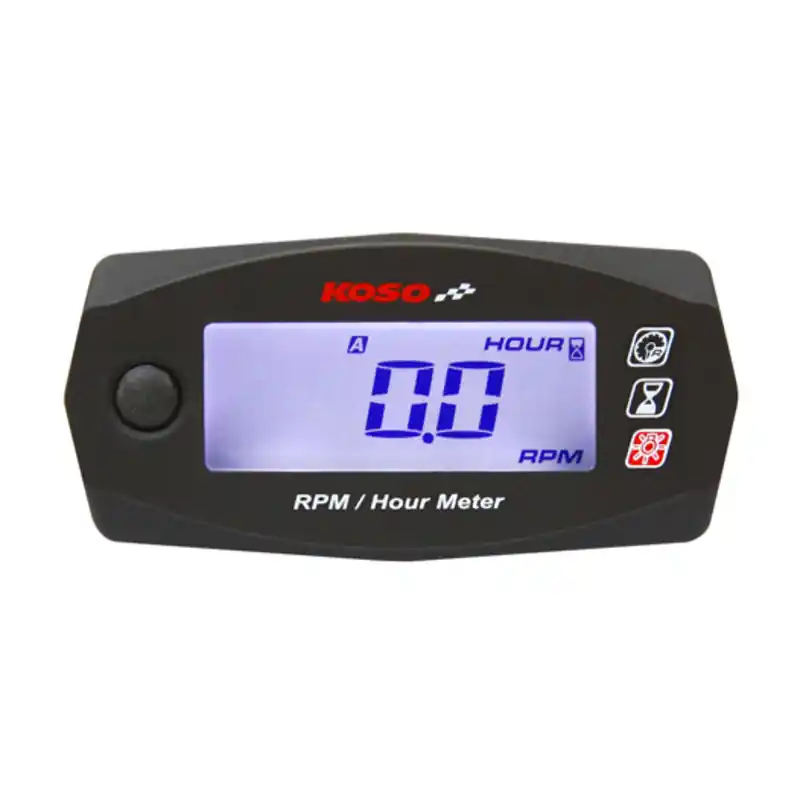 Haute Qualité Compteur d'heure + compte tour KOSO Mini Style universel