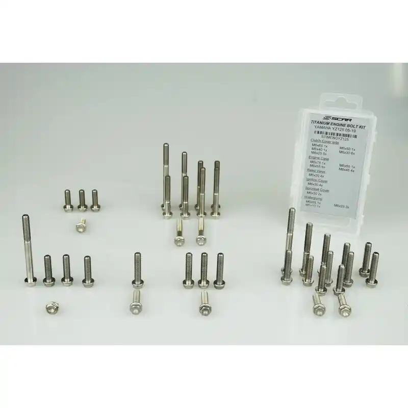 Usine Directe Kit vis moteur SCAR 39 vis titane KTM/Husqvarna