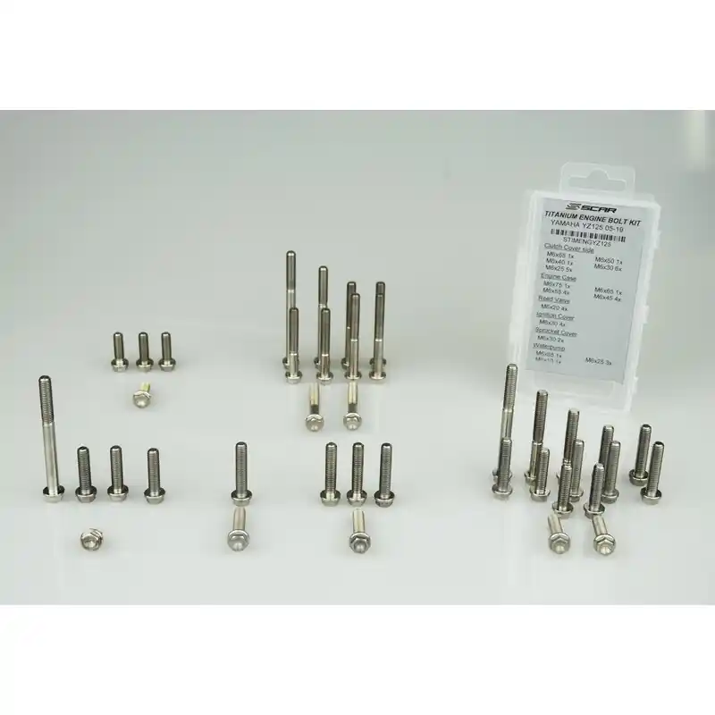 Kit vis moteur SCAR 47 vis titane – Kawasaki KX450 Affaire À Saisir