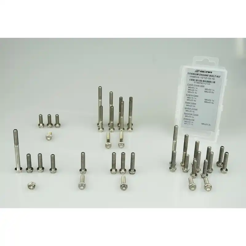 Achetez Aujourd&rsquo;hui Kit vis moteur SCAR 34 vis titane KTM SX65