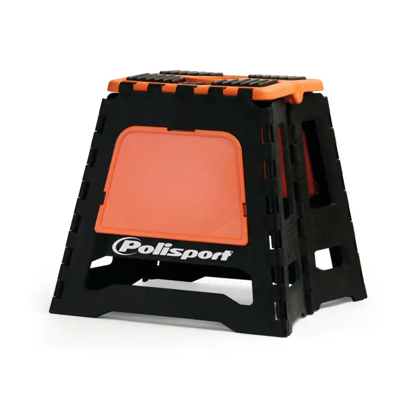 Lève-moto fixe POLISPORT repliable orange/noir Usine Directe