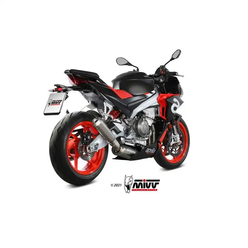Ligne complète MIVV X-M1 – titane/inox Aprilia Tuono 660 Usine Directe
