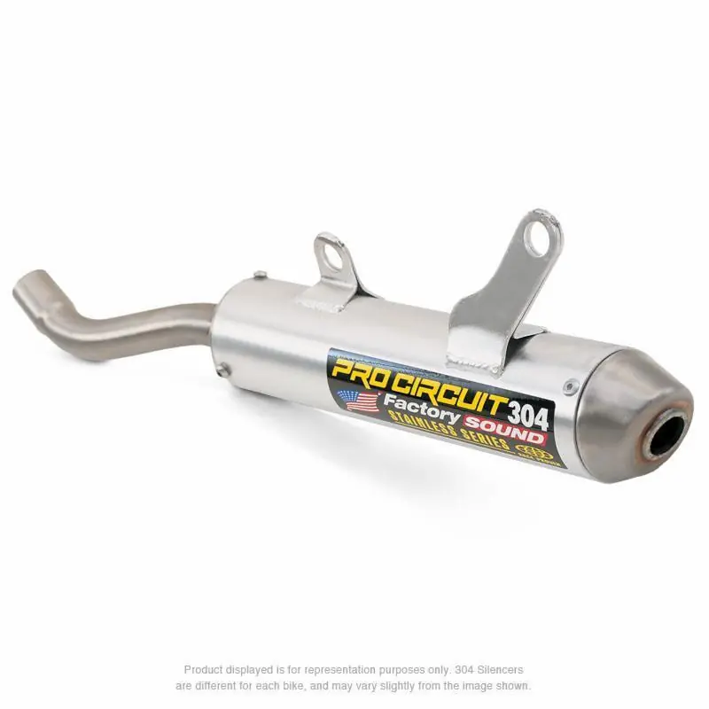 Silencieux PRO CIRCUIT 304 alu brossé/casquette inox Honda CR250R Super Prix