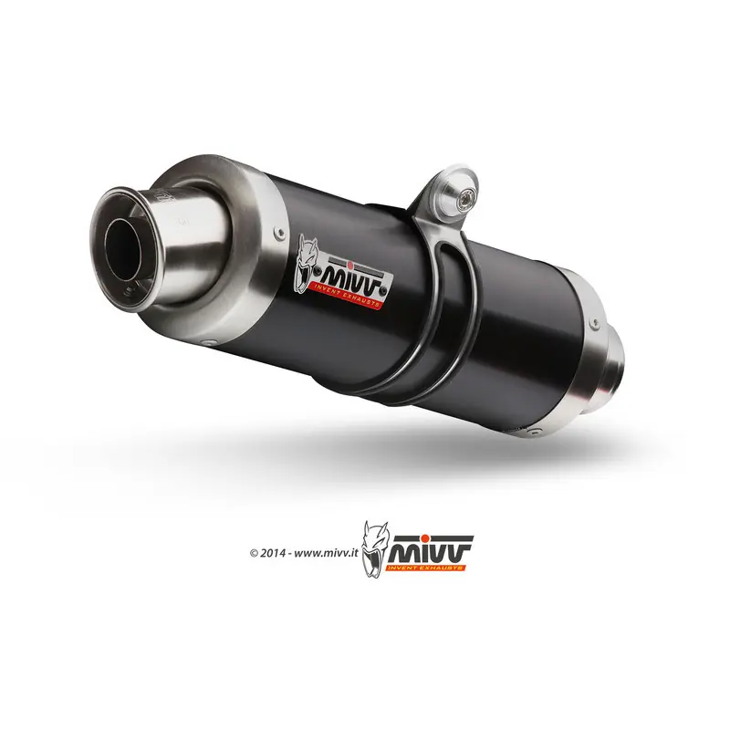 Authentique Silencieux MIVV GP inox brossé noir Kawasaki Z750