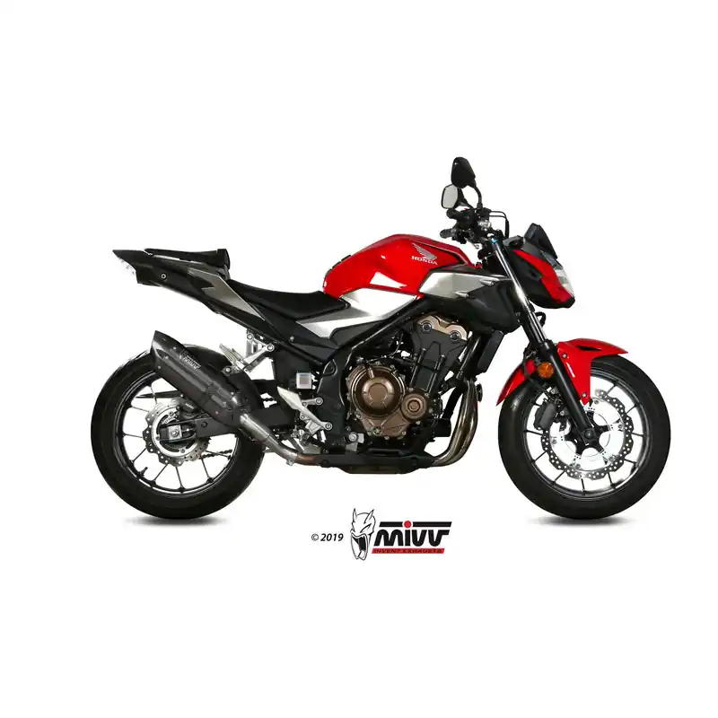 Quantité Limitée Silencieux MIVV Suono Steel Black/casquette carbone Honda CB500F