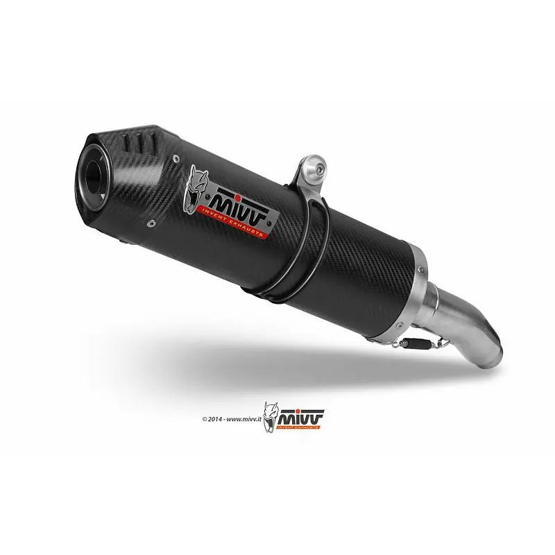 Vente Directe Silencieux double MIVV Oval Carbon Cap carbone Yamaha XT660 X/R/Z