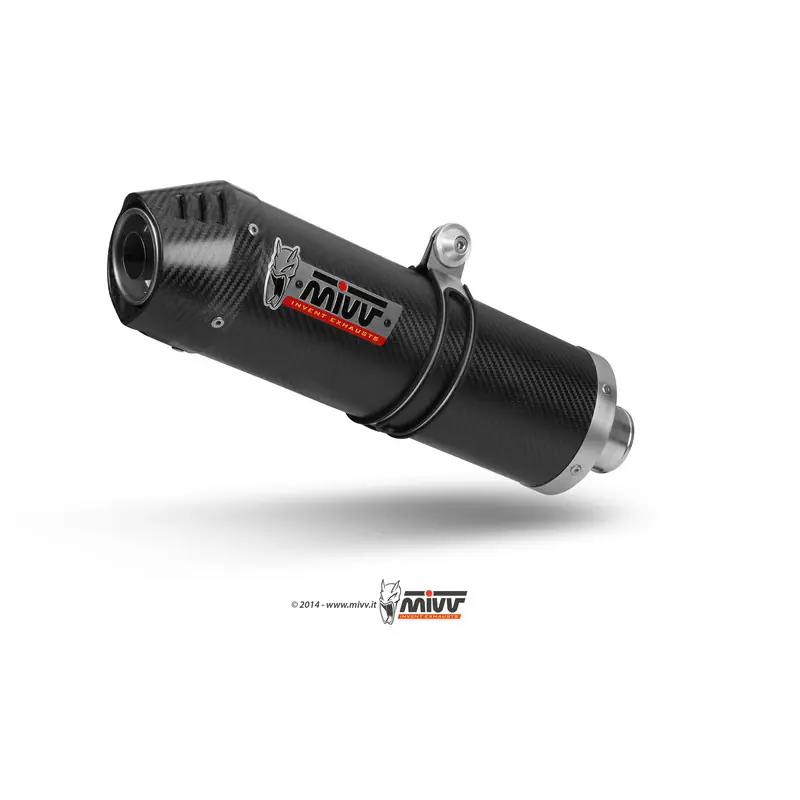 Silencieux MIVV Oval Carbon Cap carbone BMW K1200 R/S/GT Top Vente