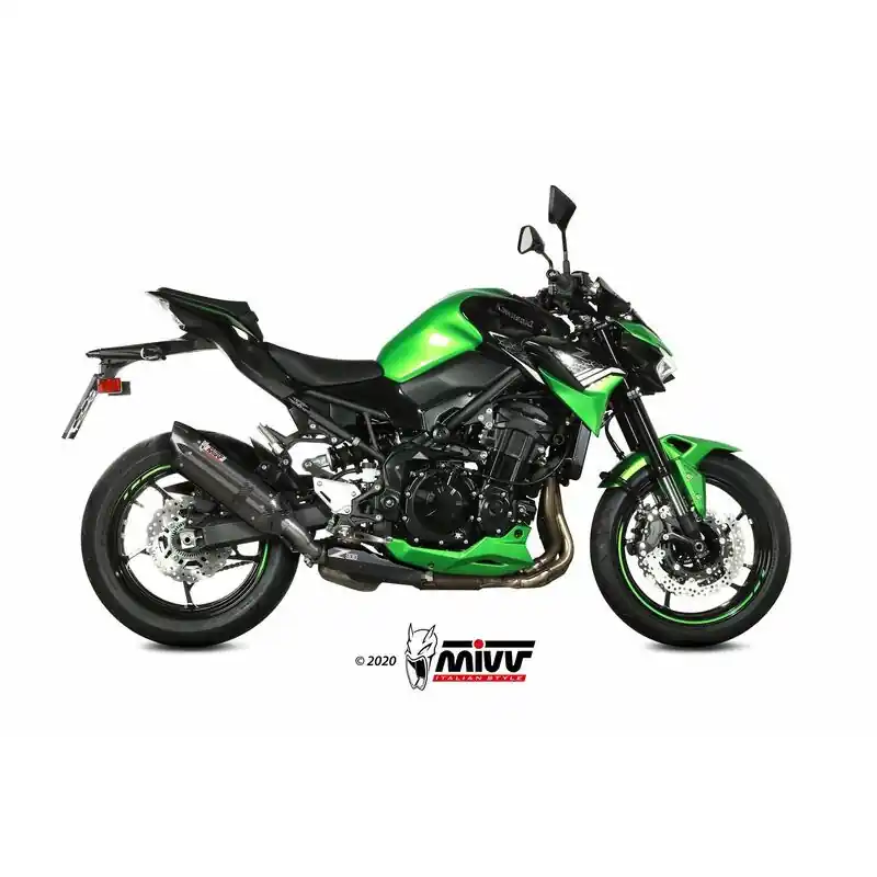 Expédié Aujourd&rsquo;hui Silencieux MIVV Suono Steel Black/casquette carbonne Kawasaki Z900