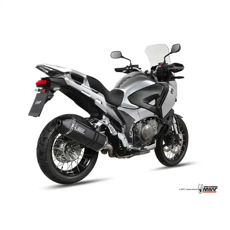 Silencieux MIVV Speed Edge inox noir casquette carbone Honda Crosstourer Bon Plan