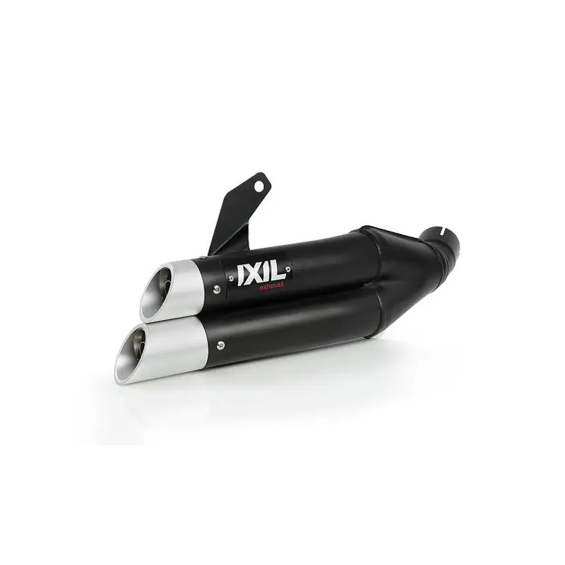 Vente Directe Silencieux IXIL Dual Hyperlow L3XB inox noir / alu – Suzuki GSF-650N