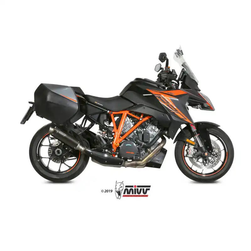 Silencieux MIVV Dakar Slip-On acier inoxydable noir - KTM 1290 Superduke GT Meilleur Prix