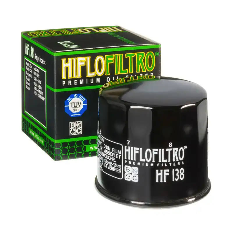 Filtre à huile HIFLOFILTRO Noir brillant – HF138 Super Prix