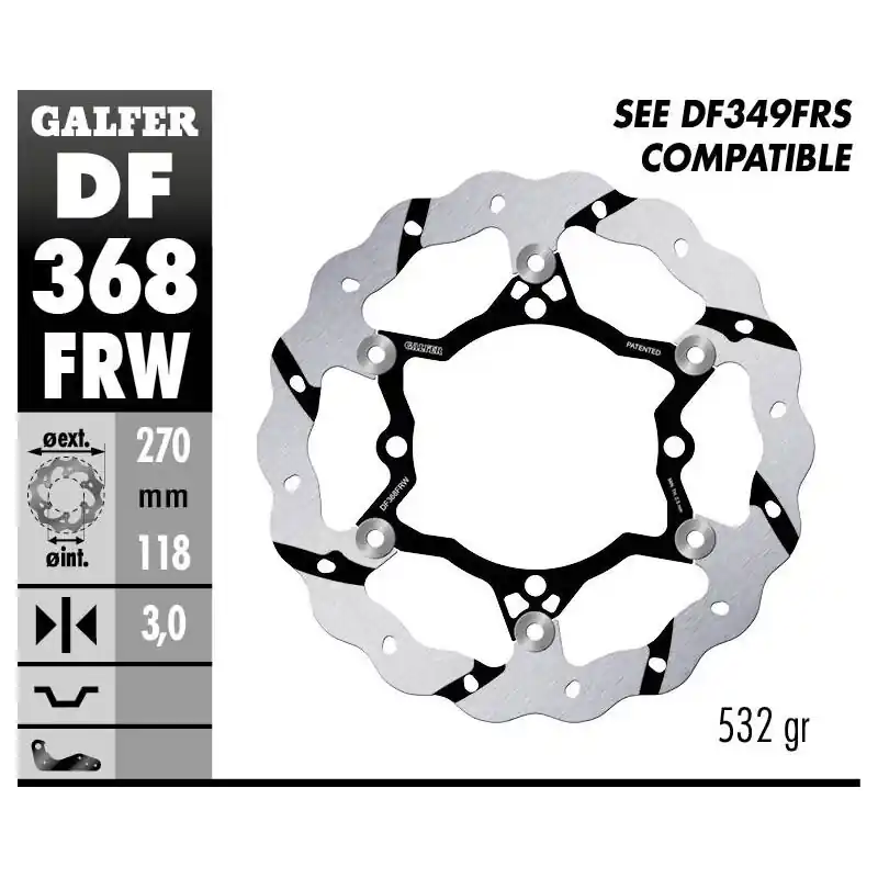 BRAKE DISC FLOAT WAVE GR Remise