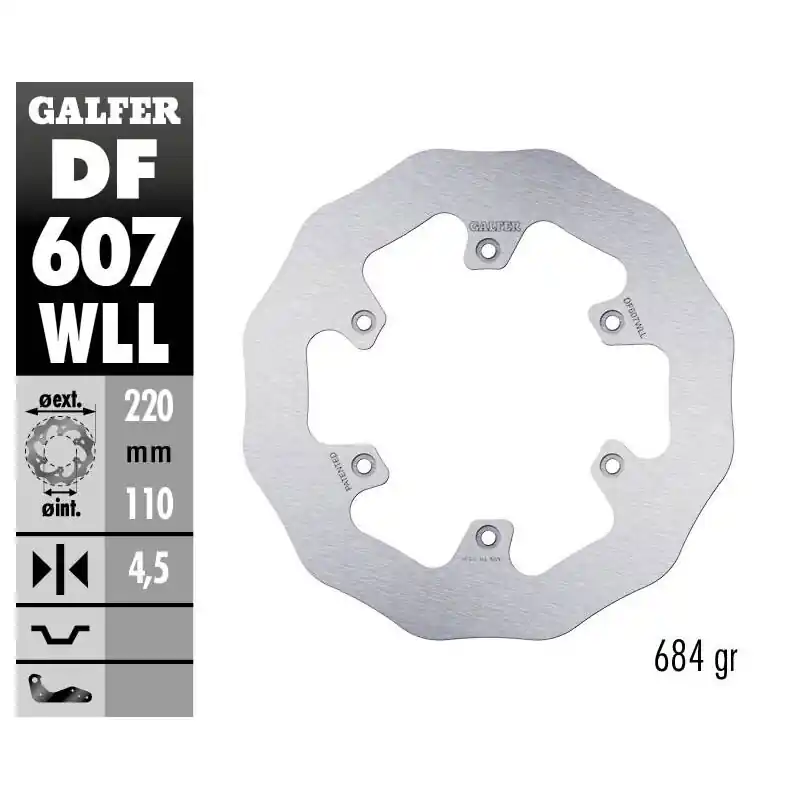 Authentique BRAKE DISC FIXED WAVE SO