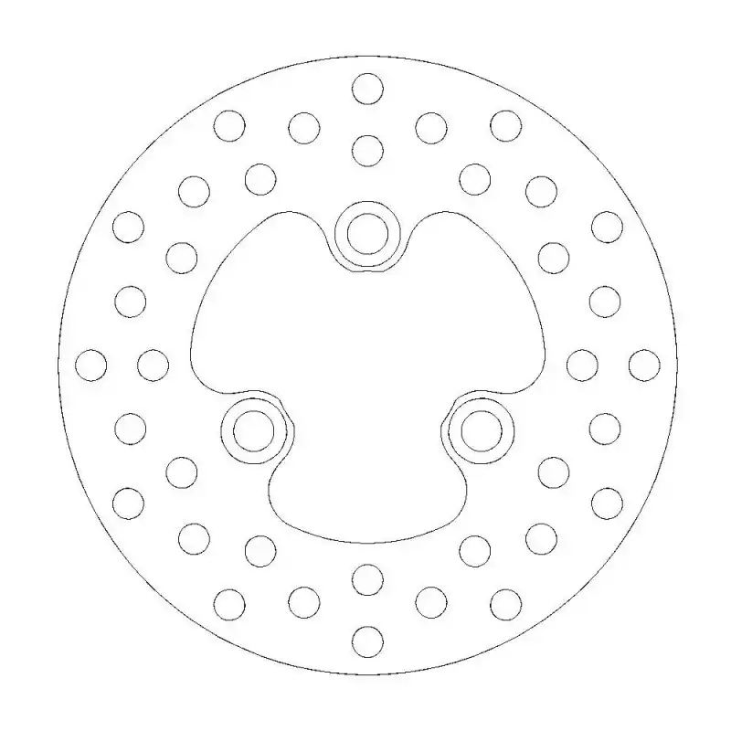 Réduction BRAKE DISC ROUND FRONT