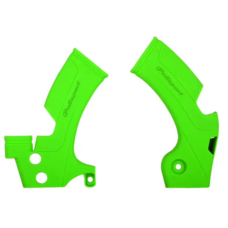 Protection de cadre POLISPORT vert Kawasaki KX450F Expédié Aujourd'hui