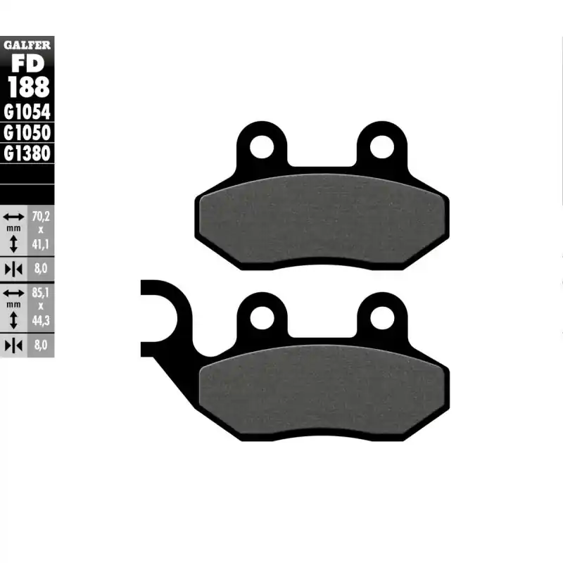 Expédition Rapide BRAKE PAD SEMI METAL SCOOTER