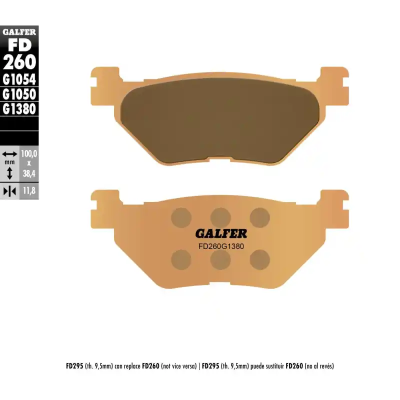 BRAKE PAD SINTERED SCOOTER Haute Qualité