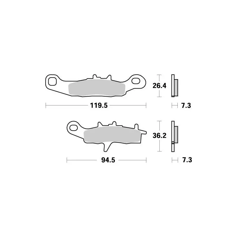 Bon Marché BRAKE PAD NITRO
