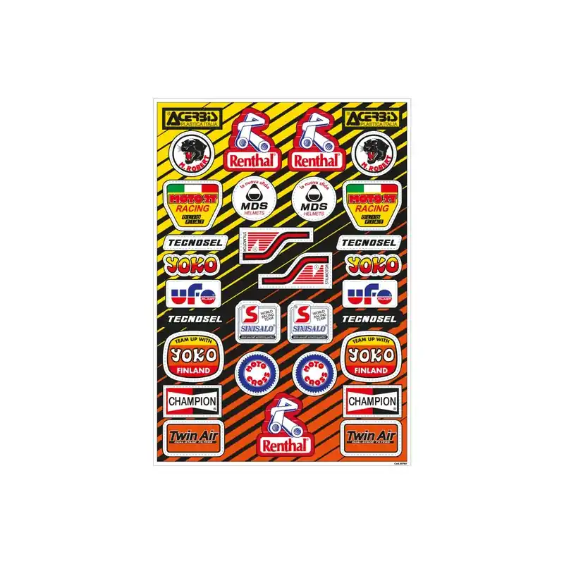 Petit Prix Planche stickers TECNOSEL Vintage PVC