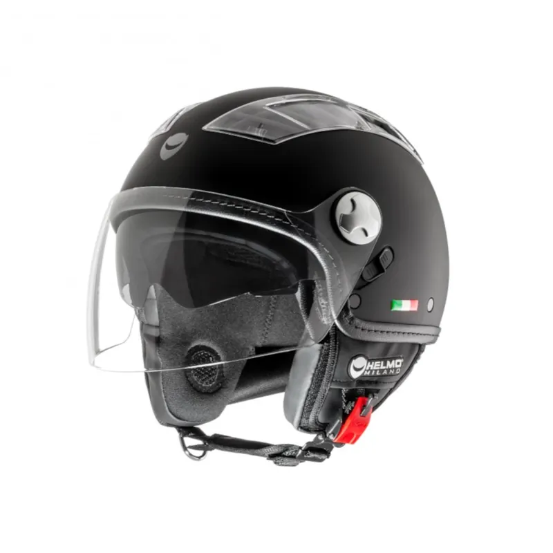 Prix Réduit Helmo Milano Demi Jet, Turbine, noir, matt XS