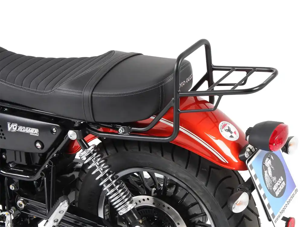 Nouveauté Porte-bagages tubulaire Topcase noir pour V 9 Roamer (année 17-) modèle avec selle longue