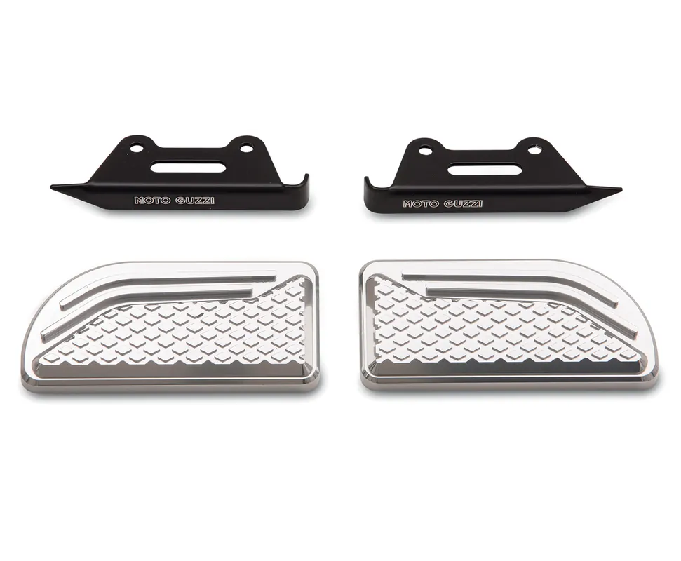 Prix Choc Supports originaux pour repose-pieds, aluminium pour Moto Guzzi Audace