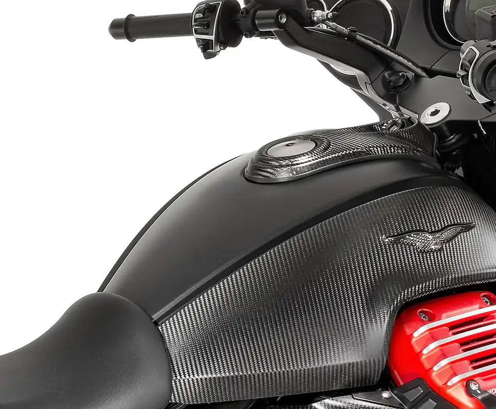 Satisfait Ou Remboursé Couvercle de réservoir en carbone pour Moto Guzzi MGX 21