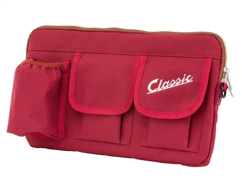 Dernière Chance Sac « Classic » pour compartiment à bagages/boîte à gants Vespa – rouge, nylon