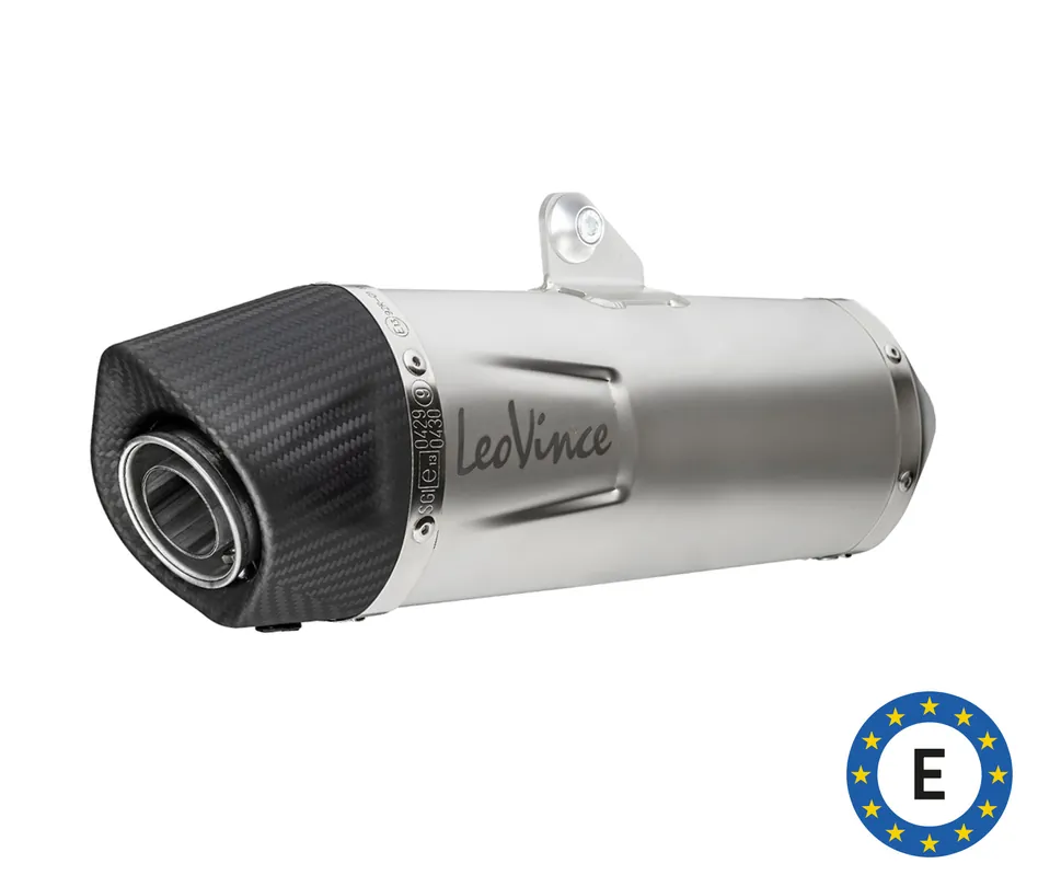 LeoVince système d?èchappement LV One Evo, acier inoxydable, argent, système complet, pour Vespa 300 GTS Euro 5 Meilleur Choix