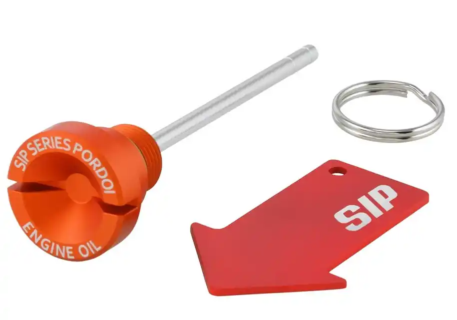 Top Vente Bouchon de remplissage d&rsquo;huile moteur pour Vespa GTS/GTS Super/GTV 300ccm HPE, orange mat