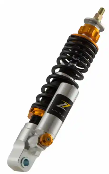 Expédié Aujourd&rsquo;hui Amortisseur avant pour Vespa GTS/GTS Super 125-300ccm (&rsquo;14-&rsquo;16), argent/orange