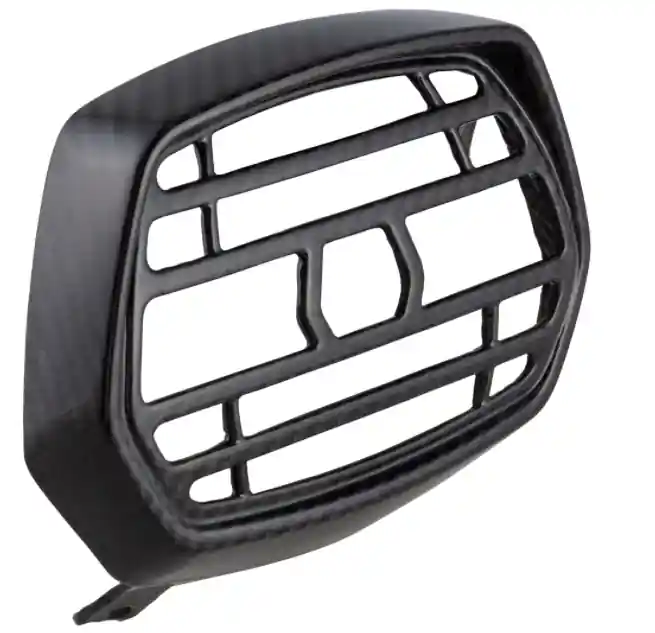 Anneau de lampe avec grille pour Vespa Sprint 50-150ccm 2T/4T (&rsquo;13-&rsquo;18), carbone Bon Plan
