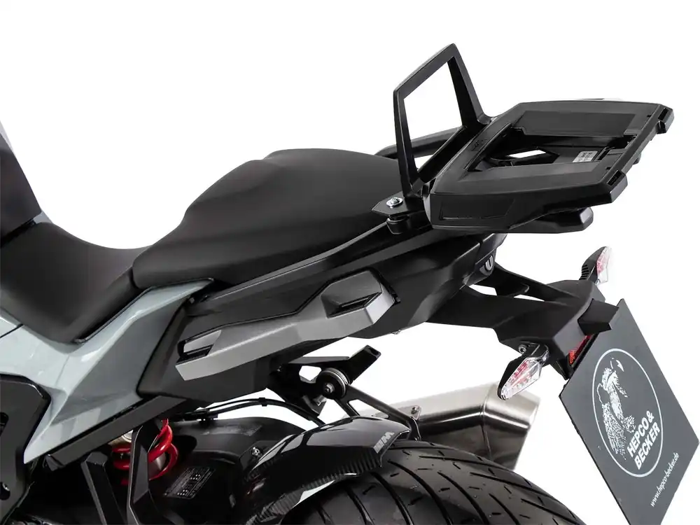 Acheter En Ligne Support de top case en alurack pour le porte-bagages d&rsquo;origine BMW S 1000 XR (20-23) d&rsquo;origine Hepco & Becker