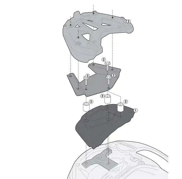 Expédition Rapide Givi Couverture pour dossier passager Suzuki Burgman AN 650 2013