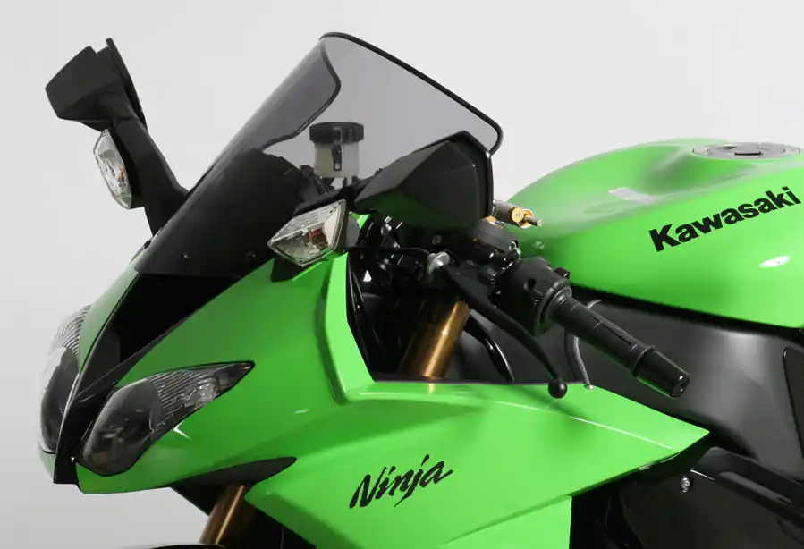 Meule moulée d&rsquo;origine MRA « O » pour KAWASAKI ZX 10 R (année 08-10) / ZX 6 R 636 (année 09-18) Gris fumée Jusqu&rsquo;à Épuisement Des Stocks